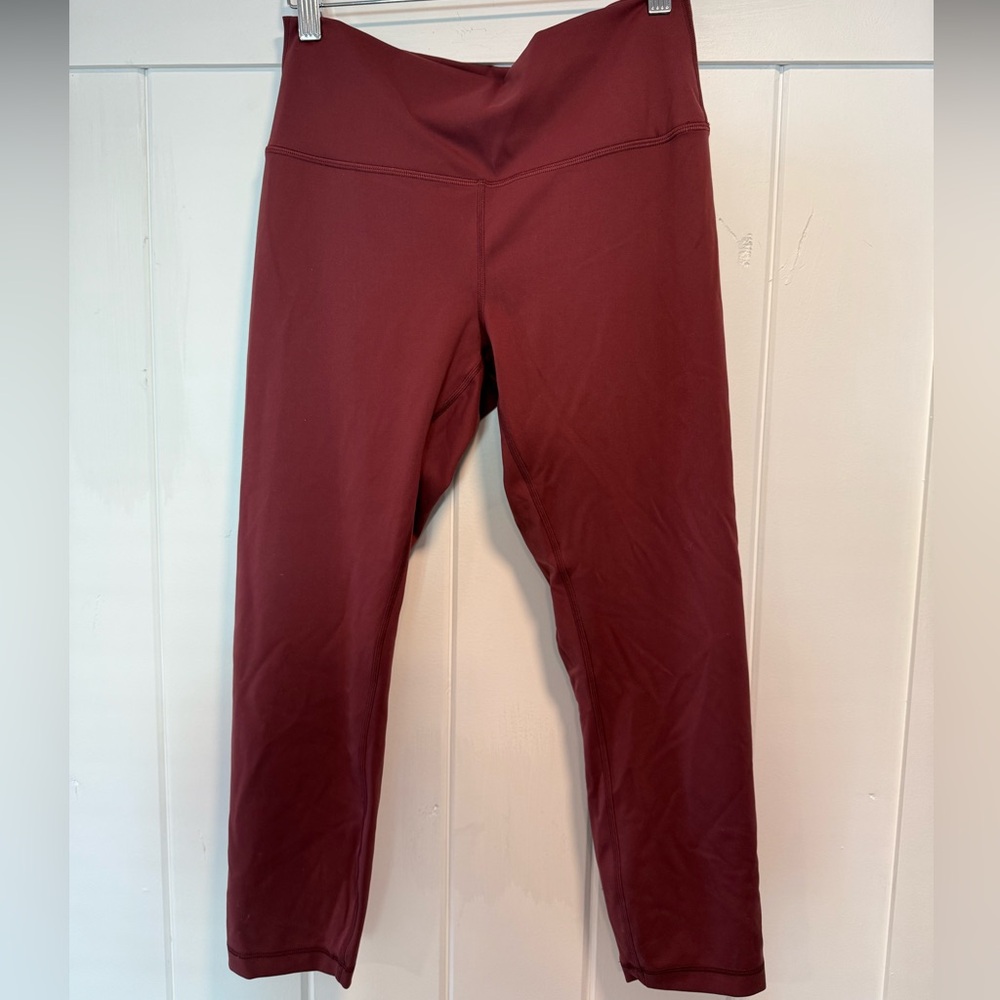 Lululemon Athletica Maroon Leggings